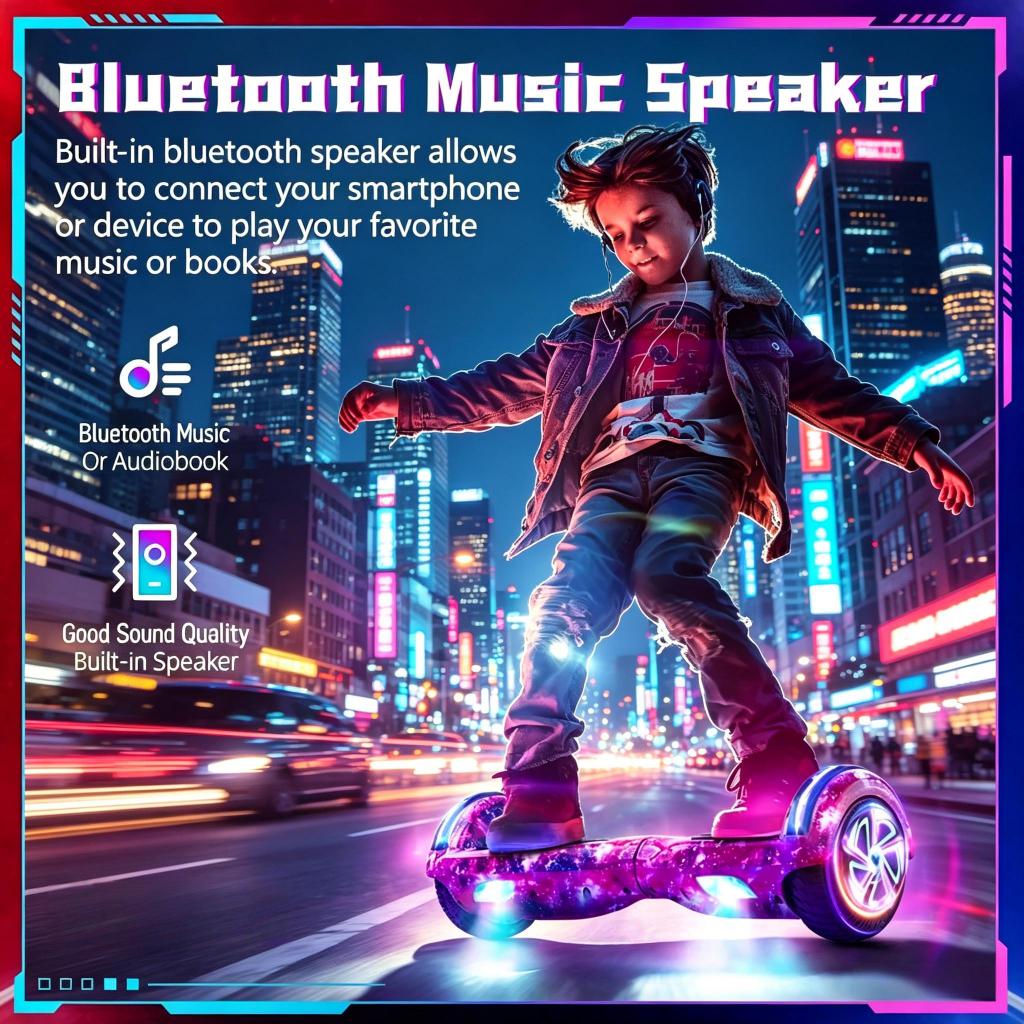 Bivolt – Hoverboard Infantil e Adulto com LED Colorido, Bluetooth e 15km de Autonomia /garantia de três meses P10