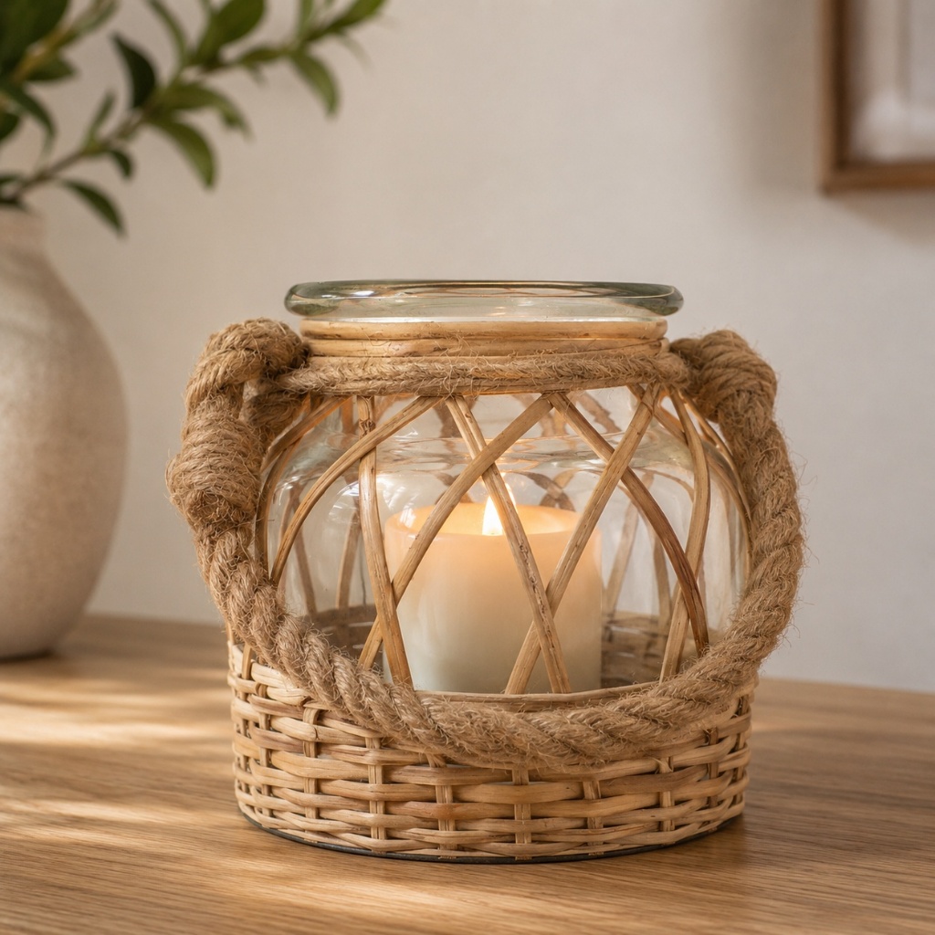 Vaso Bahamas vidro fibra sintética 16x16cm -L Hermitage