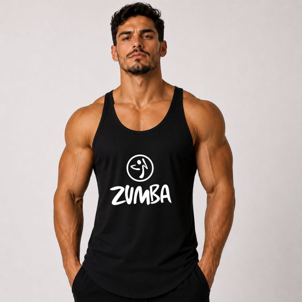 Regata Masculina Cavada Zumba Academia Hit Box Estampada Machão Fitness