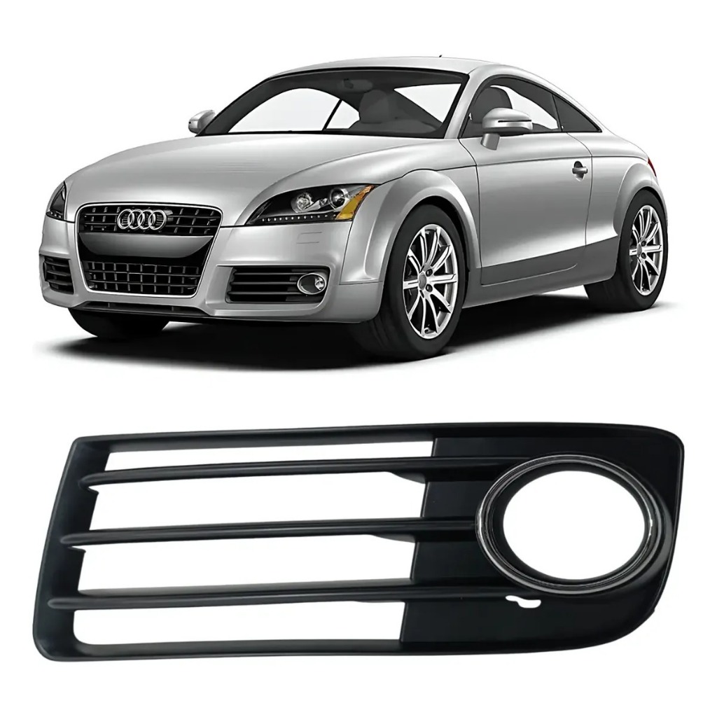 Grade Moldura Farol Milha Aro Cromado Audi Tt 2011 2012 2013 2014 Esquerdo Motorista 8J0807681J
