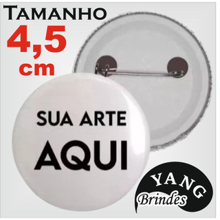 10 20 30 e 40 unidades Bottons 4,5 cm