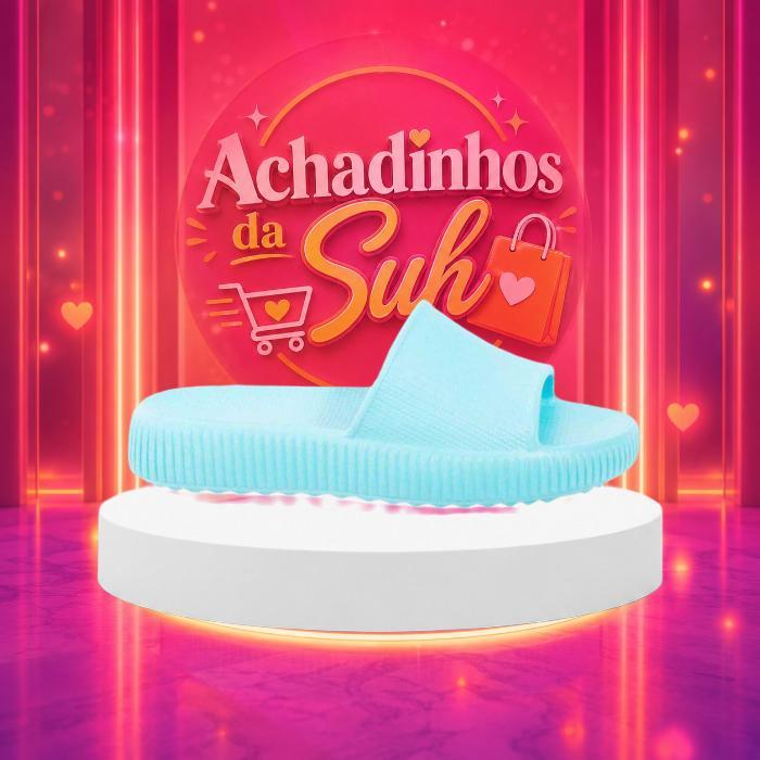 Chinelo Slide Infantil Nuvem em EVA, Leve e Macio, Antiderrapante - Achadinhos da Suh