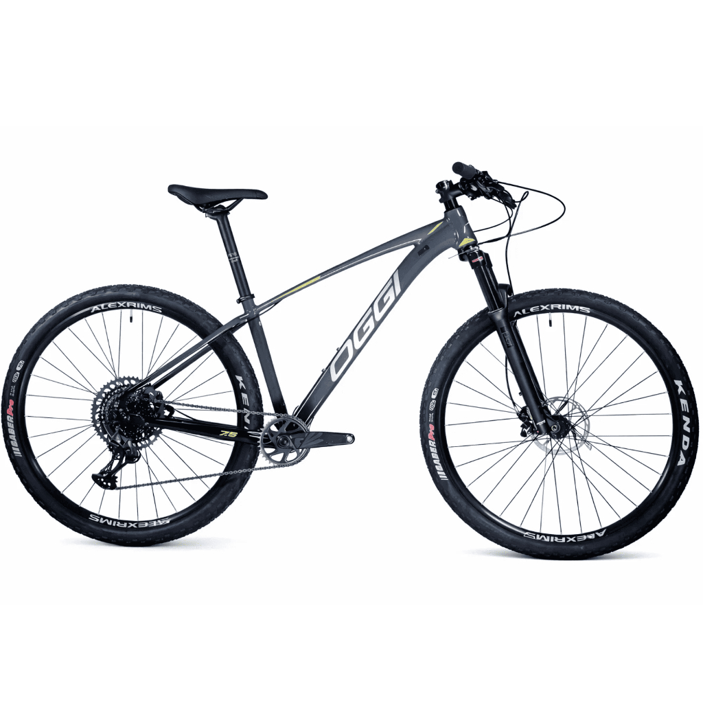 Bicicleta Oggi Big Wheel 7.5 Edição Especial GX Lunar XCR Cinza/Amarela