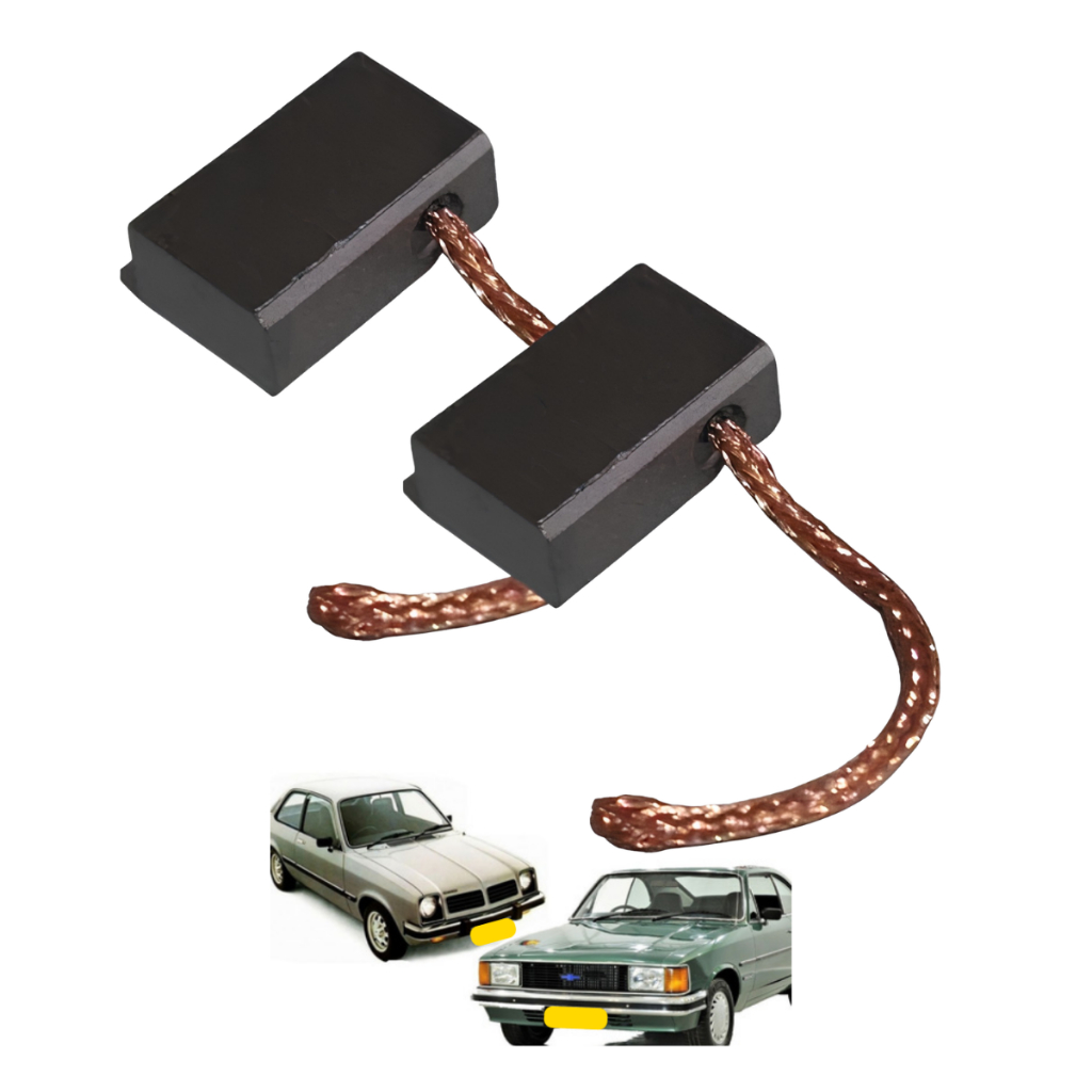 Jogo Escova Alternador Chevette Opala 5x8x12,7 - 262/12