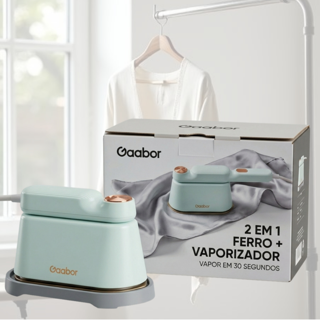Ferro Vaporizador Portátil Gaabor Mini Ferro A Vapor Compacto Para Camisa Roupa Social Viagem 127V 220V