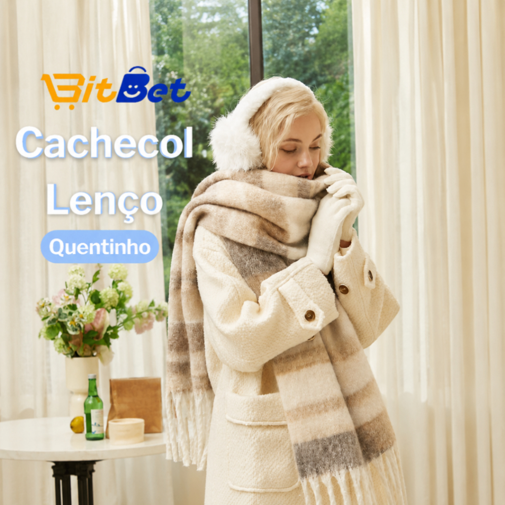 Lenço Echarpe Listrada Inverno Feminino Macio Quentinha INVERNO-15