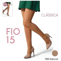 Meia Calça Fio 15 Clássica Selene ORIGINAL Poliamida Sem Costura