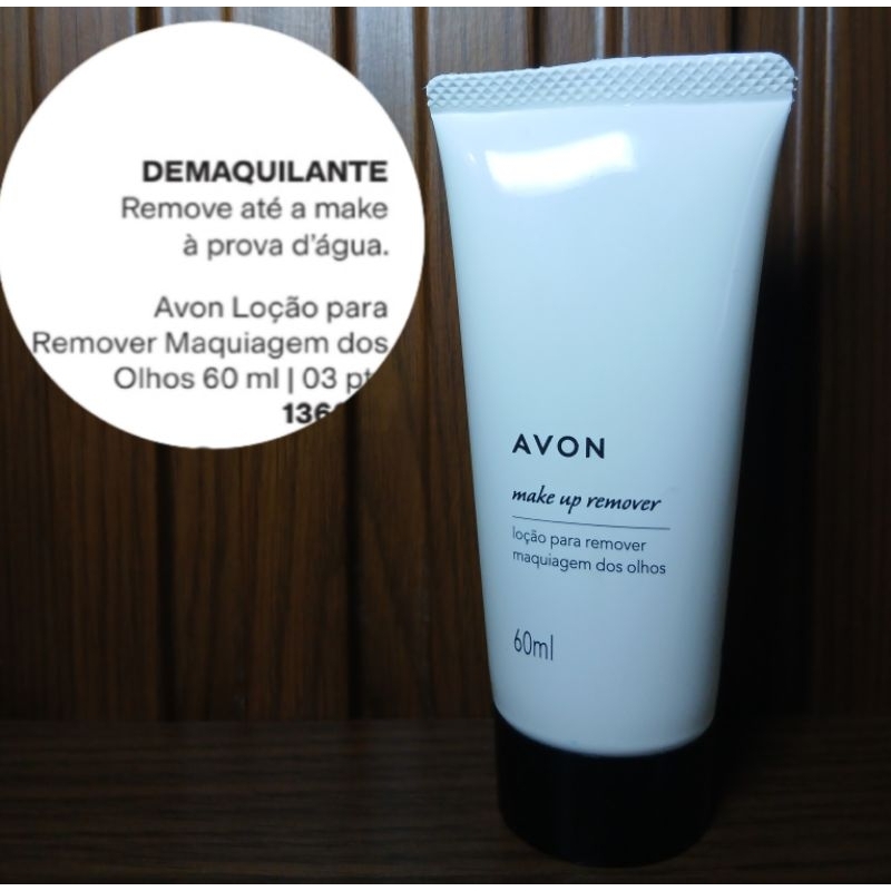 Loção Removedora Maquiagem Para Olhos Avon 60ml Vegano Validade 04/29