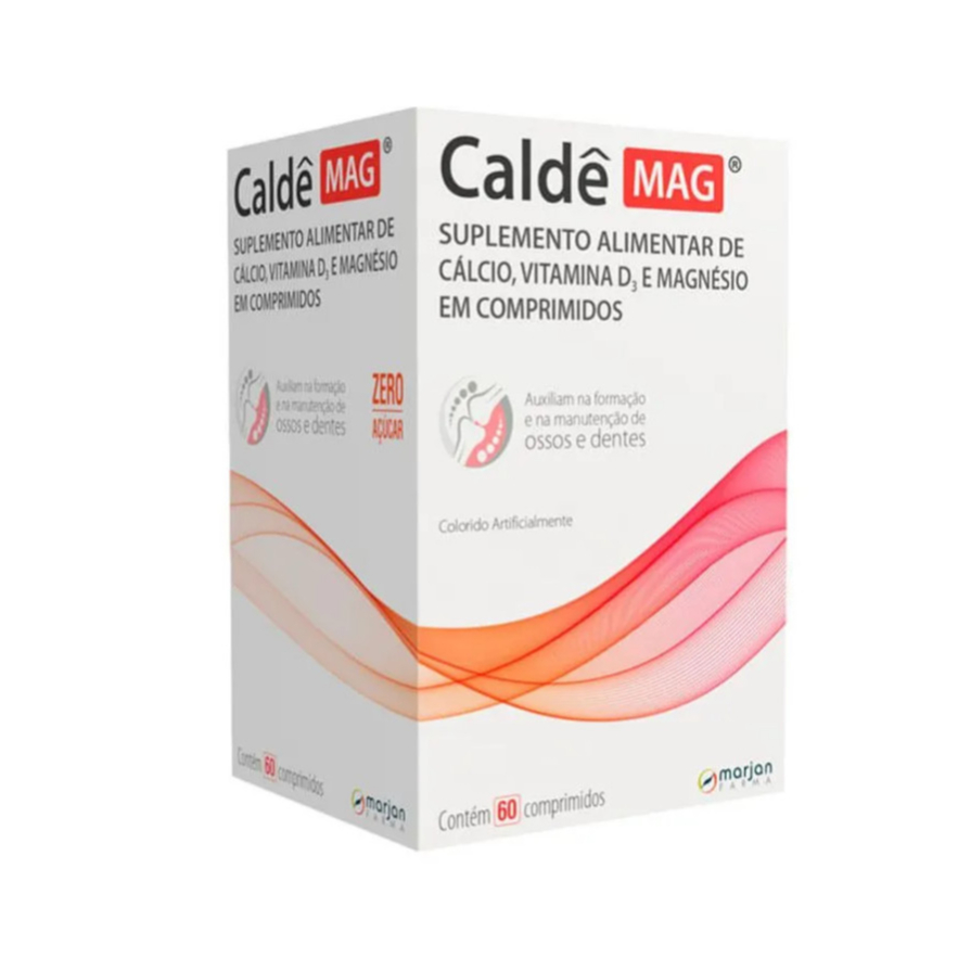 Caldê Mag Cálcio + Magnésio + Vitamina D 60 Comprimidos Ossos e Músculos