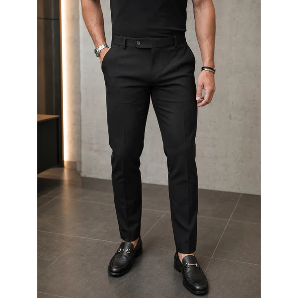 Calça Social Alfaiataria Masculina Slim Fit Premium Caimento Ajustado