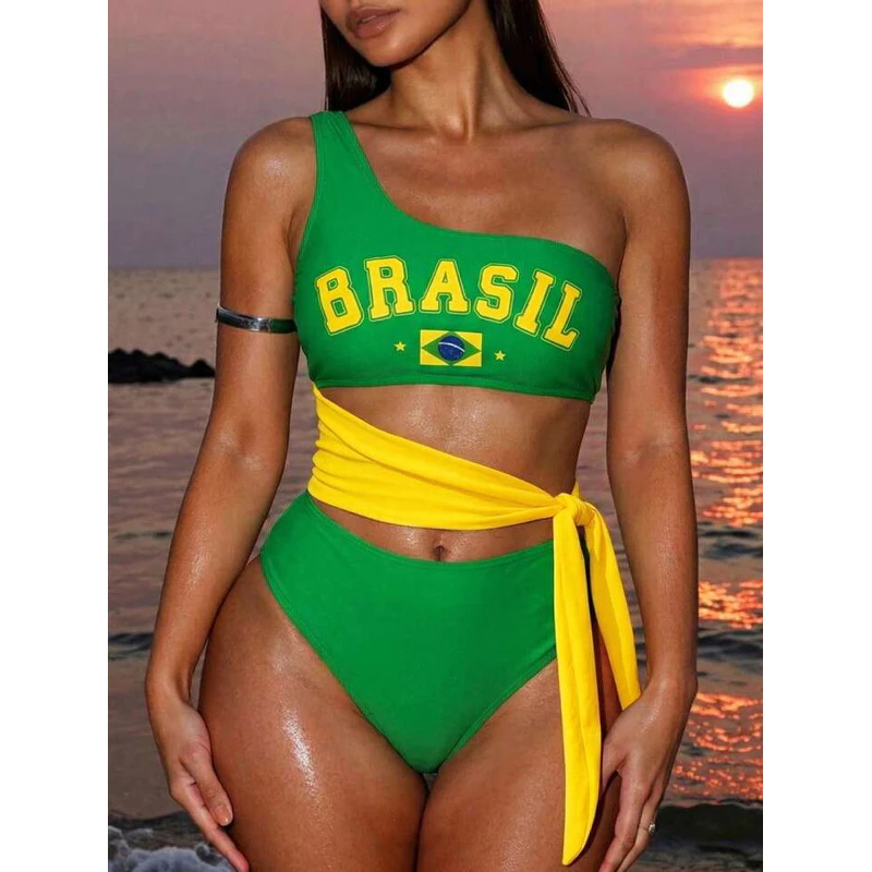 Blusa do Brasil Body Maiô Sensual Copa do Mundo Seleção Brasileira Verde Amarelo COP14