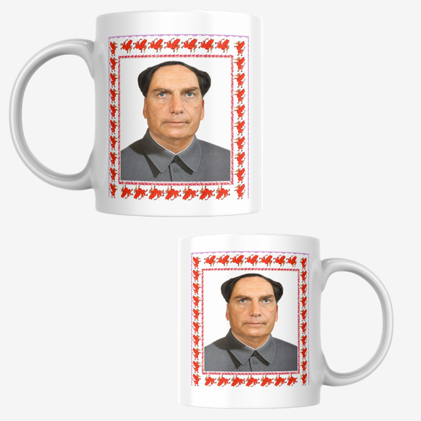 Caneca meme bolsonaro Mao Tse-tung