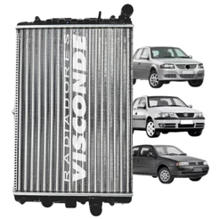 Radiador Visconde Gol Parati Saveiro G2 G3 G4 1.0 Power Mi At 97 2000 2003 2006 2009 2012 2014