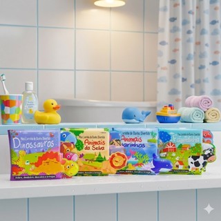 Meu Livro de Banho Divertido Emborrachado Infantil Sensorial para Bebê Livro Impermeável Educativo