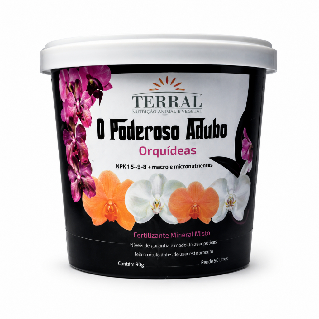 Adubo Fertilizante Terral O Poderoso Adubo Orquídeas 900g para Flores e Plantas