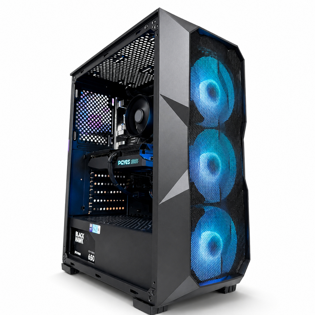 PC GAMER DESTROYER AMD RYZEN 5 5500/32GB RAM/1TB/600W 80 PLUS/NVIDIA RTX 5060 8GB/4-FANS-