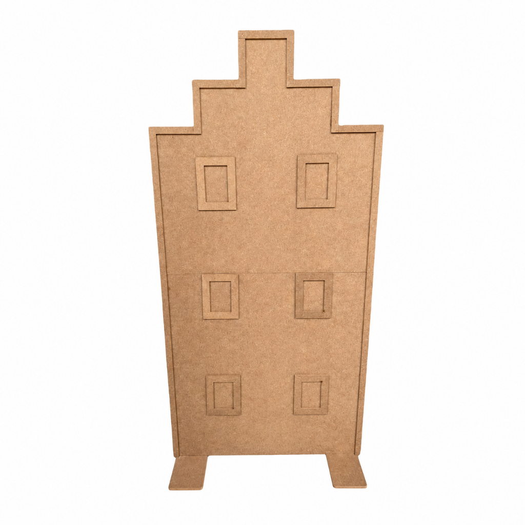 Painel Prédio Desmontável em MDF Cenário Decorativo de Festa