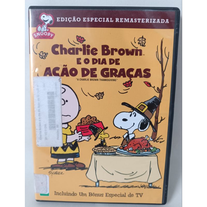 DVD Charlie Brown e O Dia de Ação de Graças Dublado ano 2013 desenho infantil clássico colecionador