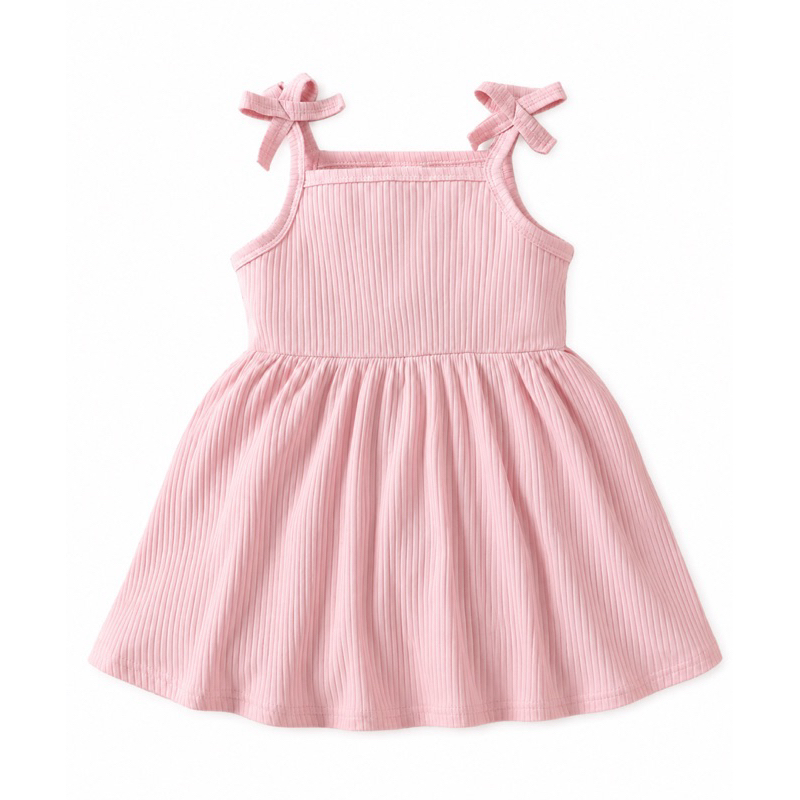 1 Vestido Casual Básico bebê Crianças Meninas Coração Bonito Padrão Impresso Alças Espaguete, Primavera/verão