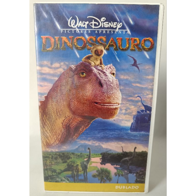 VHS Dinossauro Dublado Walt Disney filme desenho infantil fita colecionador