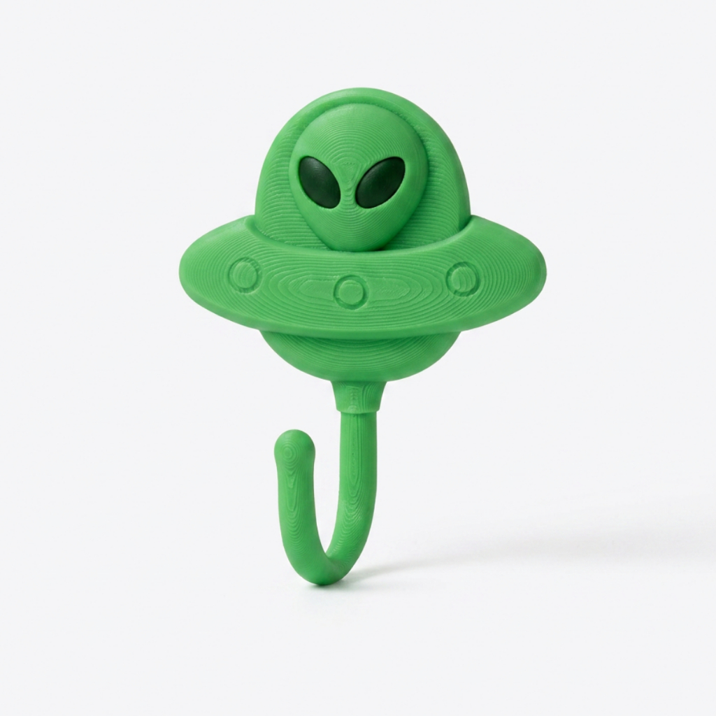 Gancho Adesivo ALIEN Suporte Parede Toalha de Rosto Porta Chaves Objetos Bolsas Multiuso Organizar e Pendurar Objetos