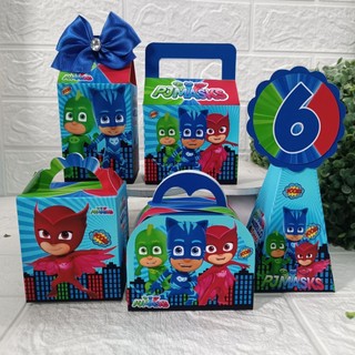 KIT PERSONALIZADO CAIXAS PJ MASKS/ LEMBRANCINHAS FESTA ANIVERSÁRIO PERSONALIZADA