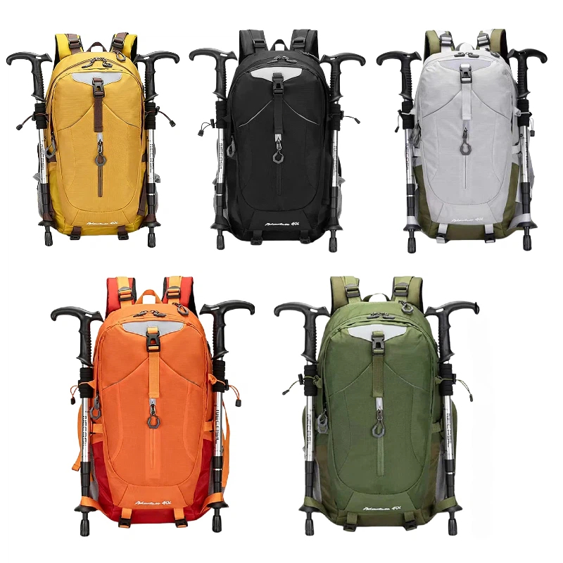 Mochila Cargueira  40L WALCOS Impermeável Para Trilha Acampamento Viagem c/ Capa de Chuva