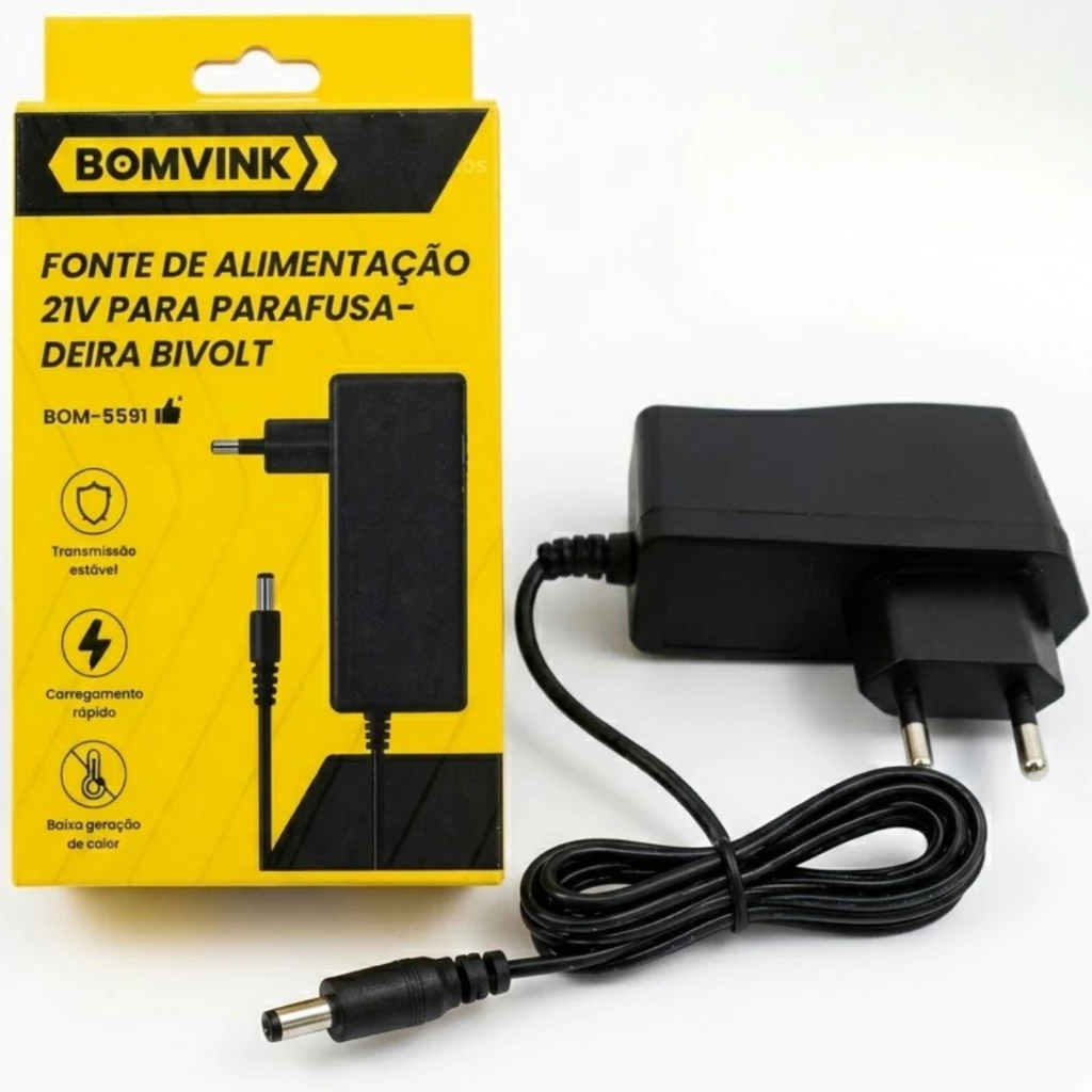 Fonte de Alimentação 21V para Parafusadeira Bivolt
