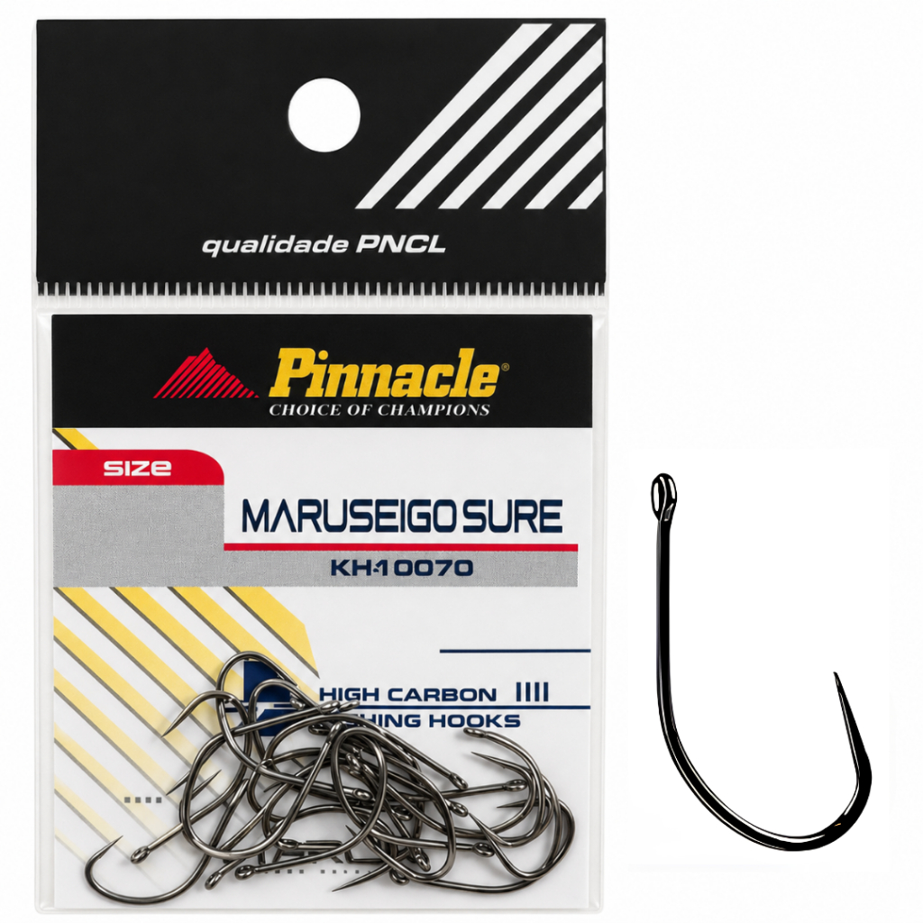 Anzol para Pesca Maruseigo Sure Pinnacle Black Nickel Cartela