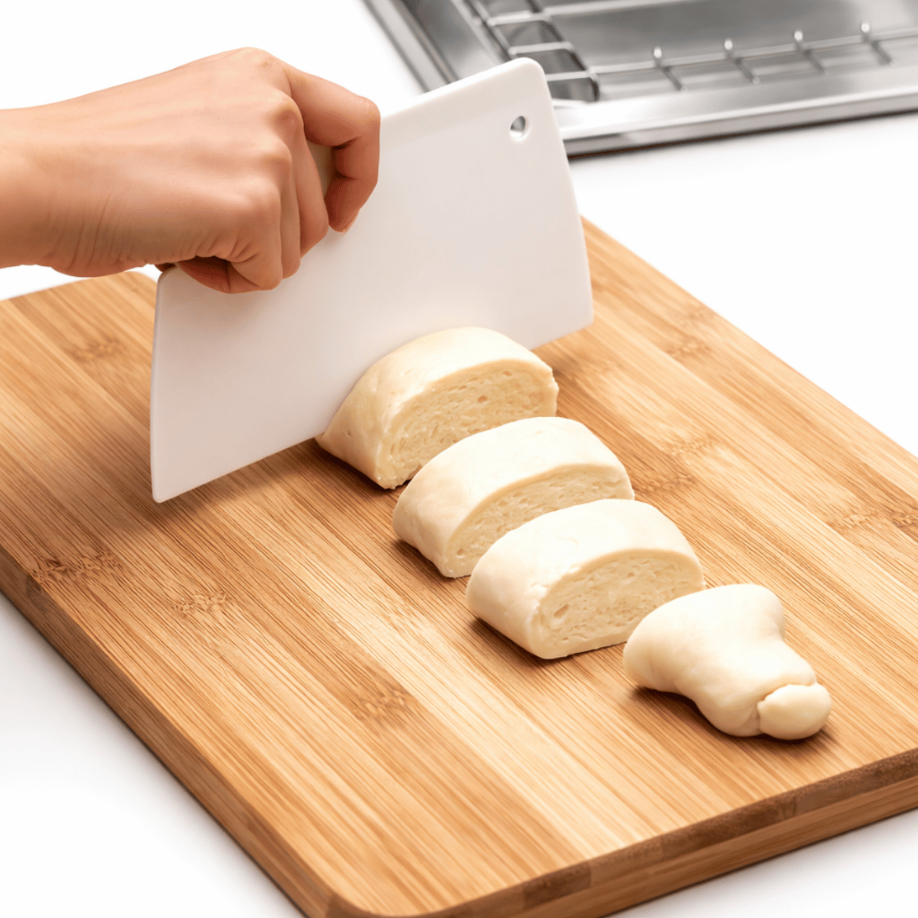 Espátula Confeiteira Plástica Branca 20cm Raspador Massa Bolo Pizza Pasta Americana Cozinha Bancada — imagem 2 de 2