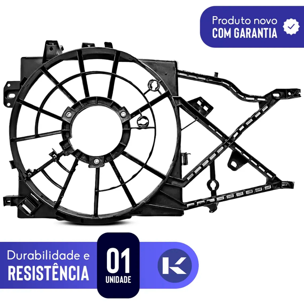 Defletor Ar Radiador Vectra 1997 a 2005 Sem Ventoinha · foto 2