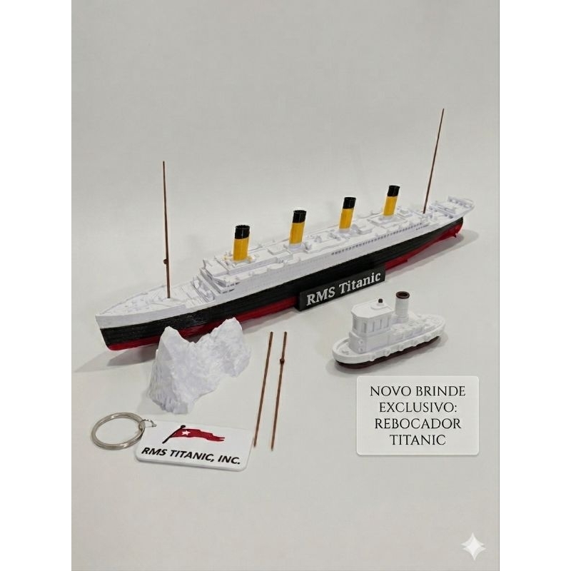 RMS Titanic - 3d - 1:1000 - Plastimodelismo - White Star Line -  O primeiro e mais completo e agora com mais brides