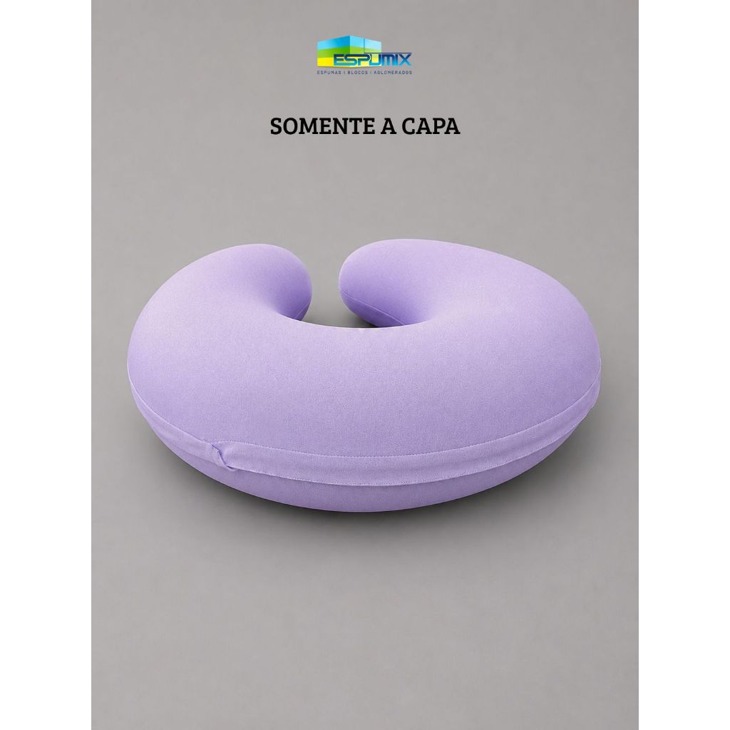 Capa Para Almofada De Amamentação Espumix Avulsa Com Zíper 100% Malha Fria Perfeita Para Troca E Lavagem
