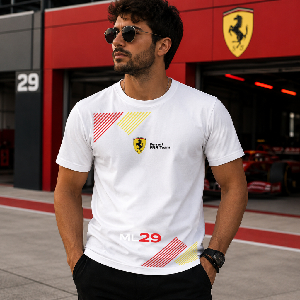 Camiseta ML29 Racing Team Masculina | Estilo Esportivo Premium | Moda Streetwear Automobilismo