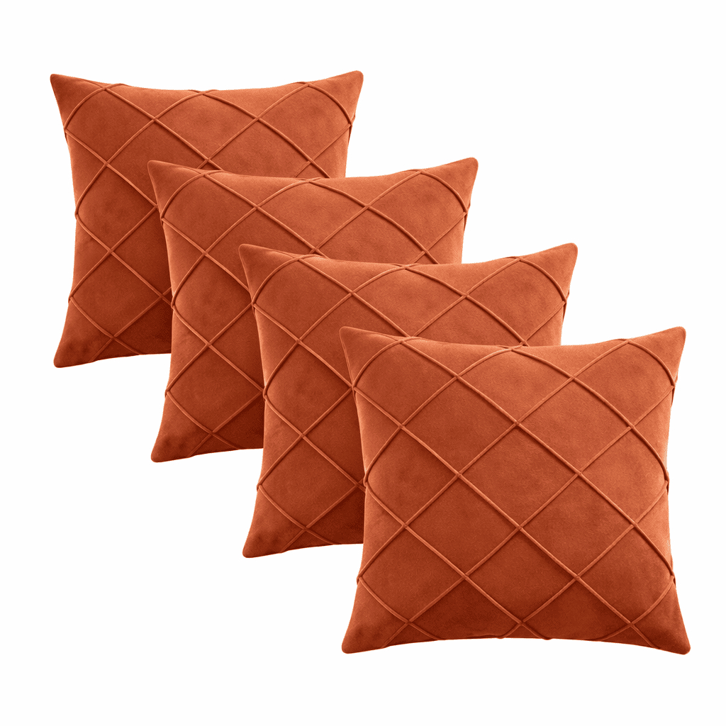 Kit de Capas para Almofada em Suede 40x40 cm Extra Grande com Zíper - Decorativo Premium