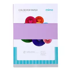 Papel Color Pop Roxo Candy Mimo - A4 - 180 gr - 25 unds