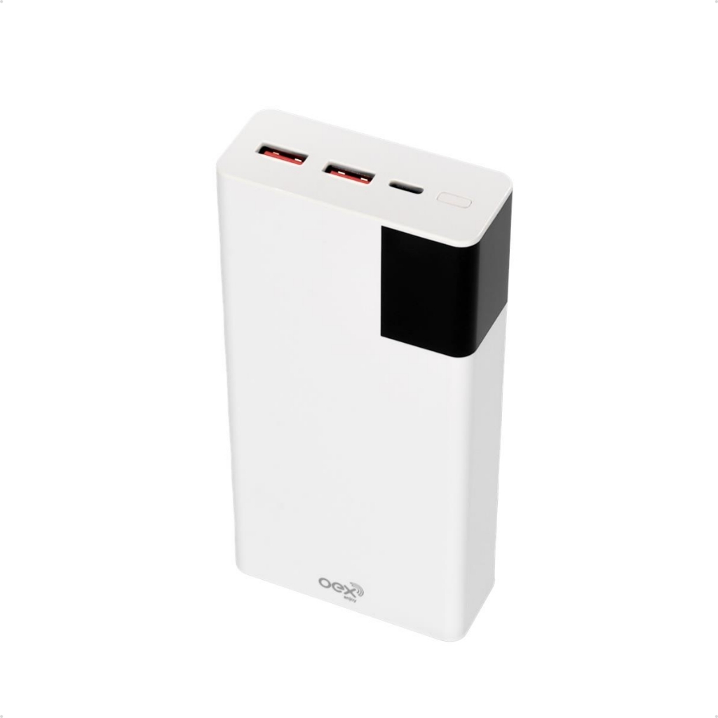 Carregador Portátil Power Bank 20000mAh Oex PB304 Massive Turbo 22.5W Tipo C Carga Rápida