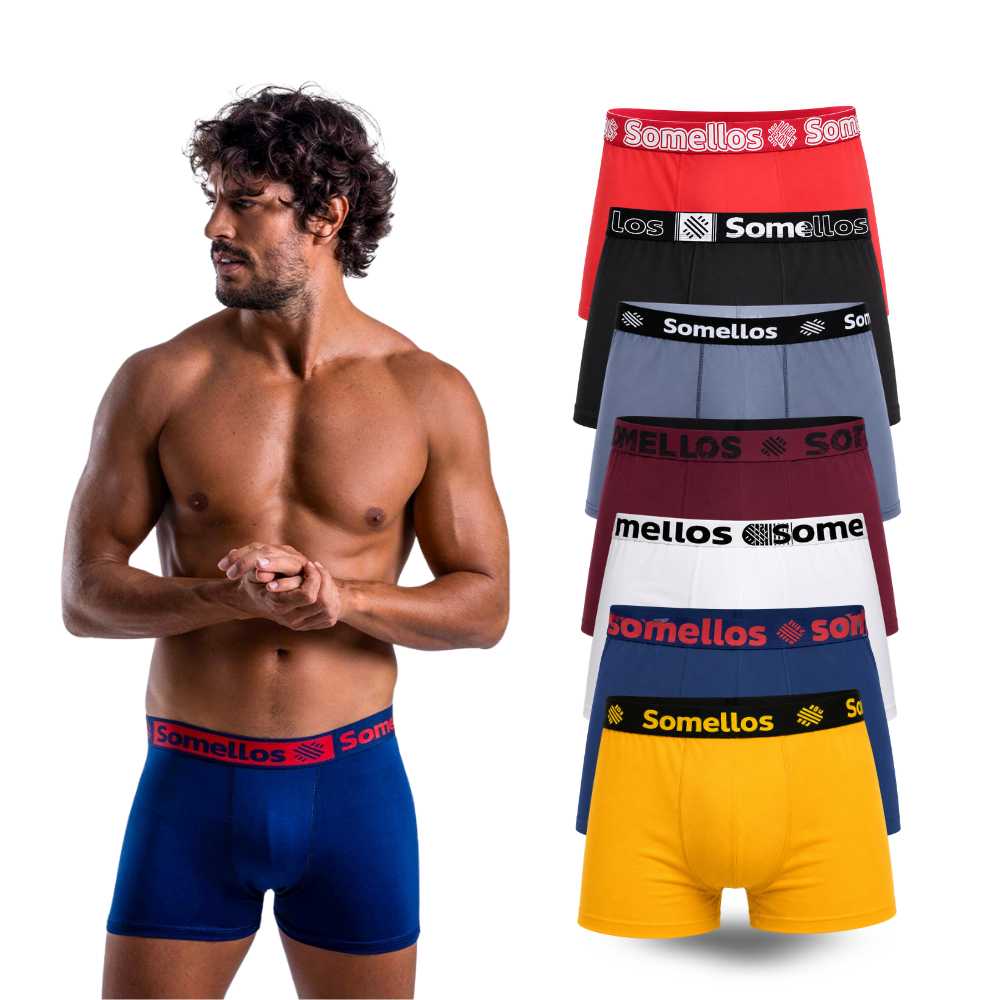 Kit com 3, 6 ou 10 Cueca Boxer Masculina Microfibra Premium