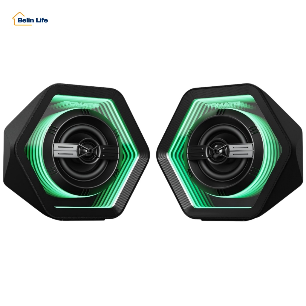 Caixa de Som Gamer Tomate MTS-3006 50W Bluetooth PC RGB P2 Graves
