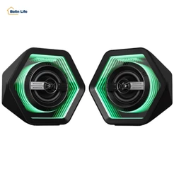Caixa de Som Gamer Tomate MTS-3006 50W Bluetooth PC RGB P2 Graves