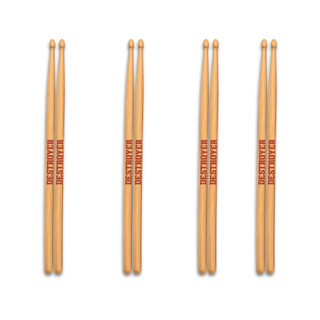 Baqueta 5A Profissional Spanking 4 Pares Marfim Bateria