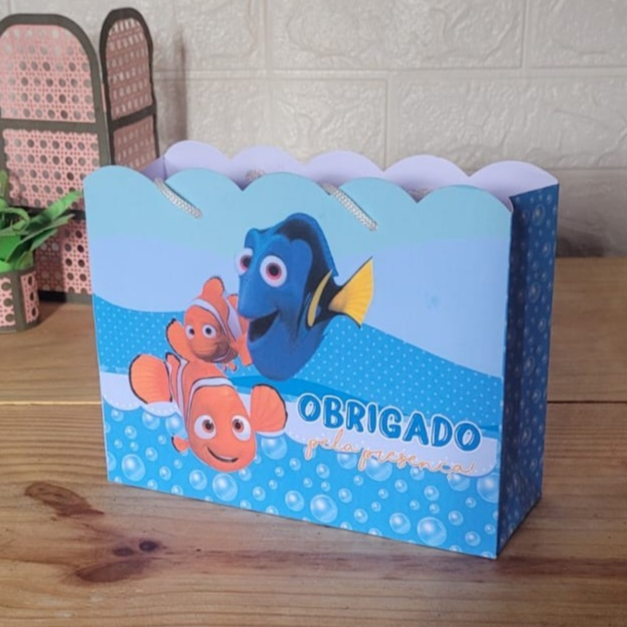 Sacolinha Procurando NEMO e  DORY   festa infantil ANIVERSÁRIO Sacola Com Alça PEGUE E MONTE