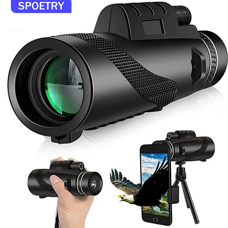 Telescópio Monocular Com Zoom HD De 80x100 Binóculos Portáteis Telescópio De Longo Alcance Para Acampamentos