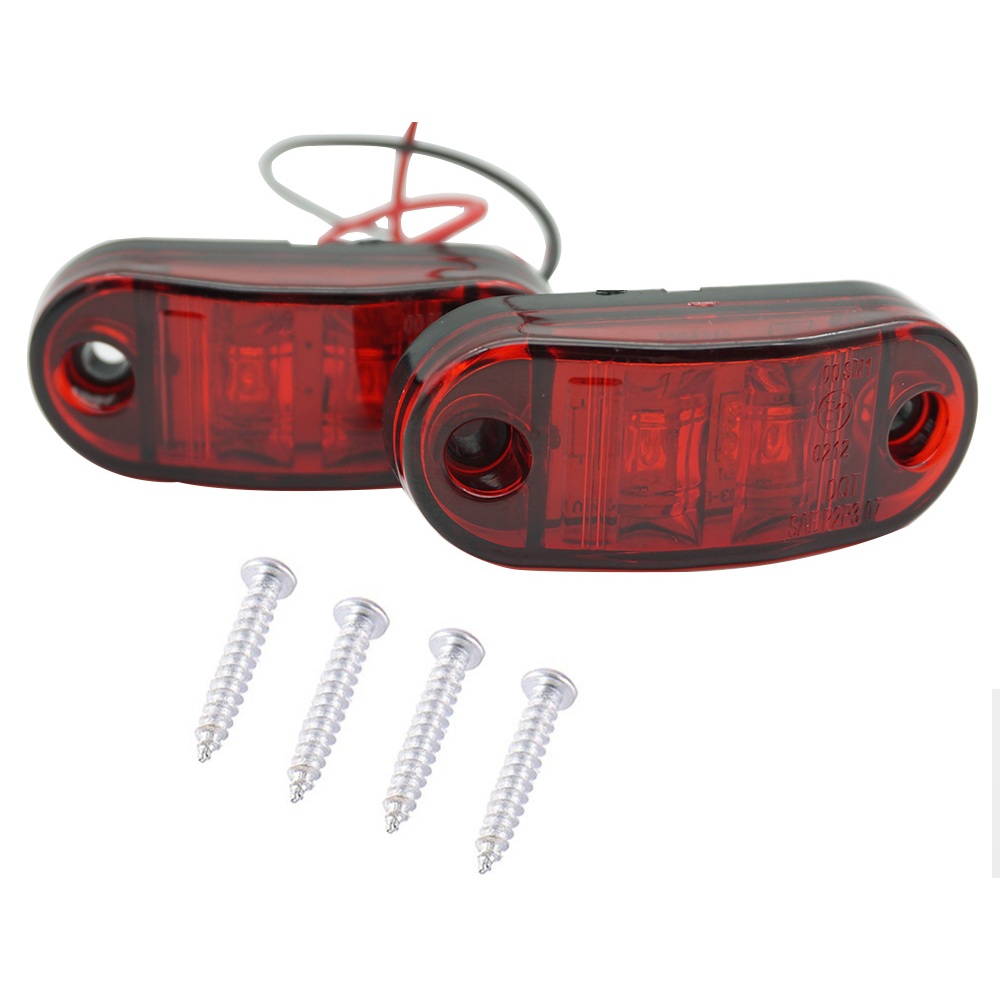 Par Lanterna Led Sinalizador Lateral Delimitadora 12v 24v Caminhão Carro Carretinha Barco