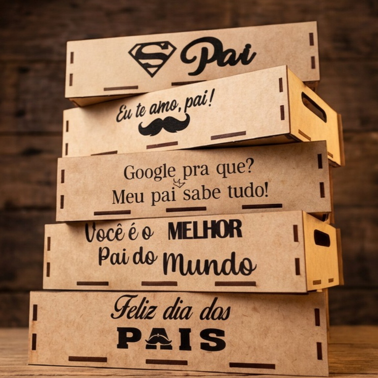 Kit 20 Bandejas MDF 20x15 Porta Doces Mesa de Doces Festa Dia dos Pais Cesta Decorada Lembrancinha 20 Un