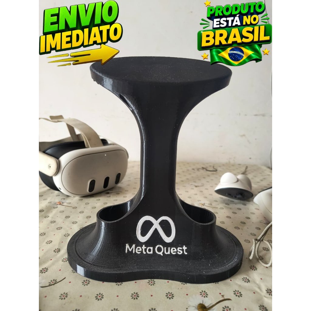 Suporte de Mesa para Meta Quest 3 + Controles (Premium - Alta Resistência)