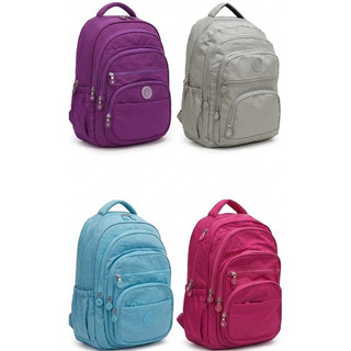MOCHILA NYLON GRANDE IMPERMEAVEL ESCOLAR DIA A DIA
