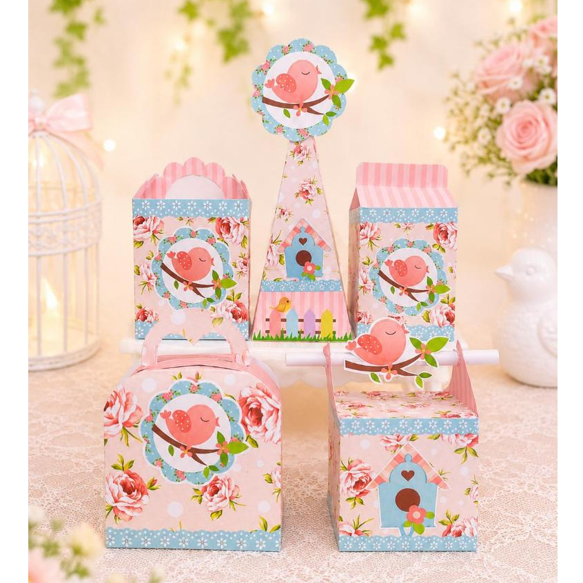 Kit Festa Caixinhas Personalizadas Jardim Encantado - PegueMonte - Envio Rápido - Aniversário - Mesversário