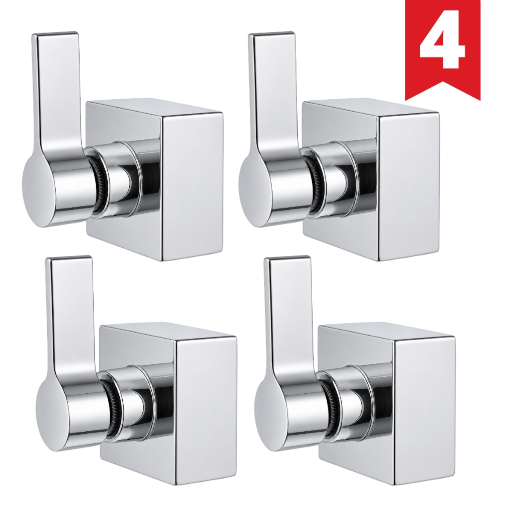 Acabamento Registro Pressão Chuveiro Banheiro 1/4v Cromado 100% Metal Padrão DECA 1/2 e 3/4