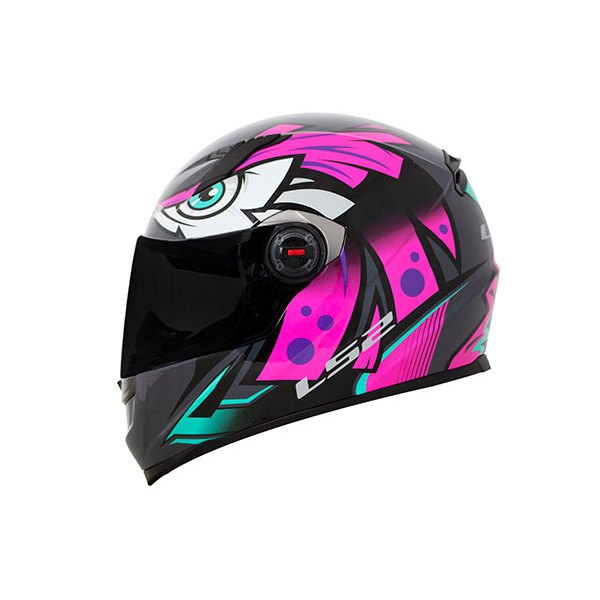 Capacete Fechado LS2 FF358 Classic Tribal Fucsia Rosa